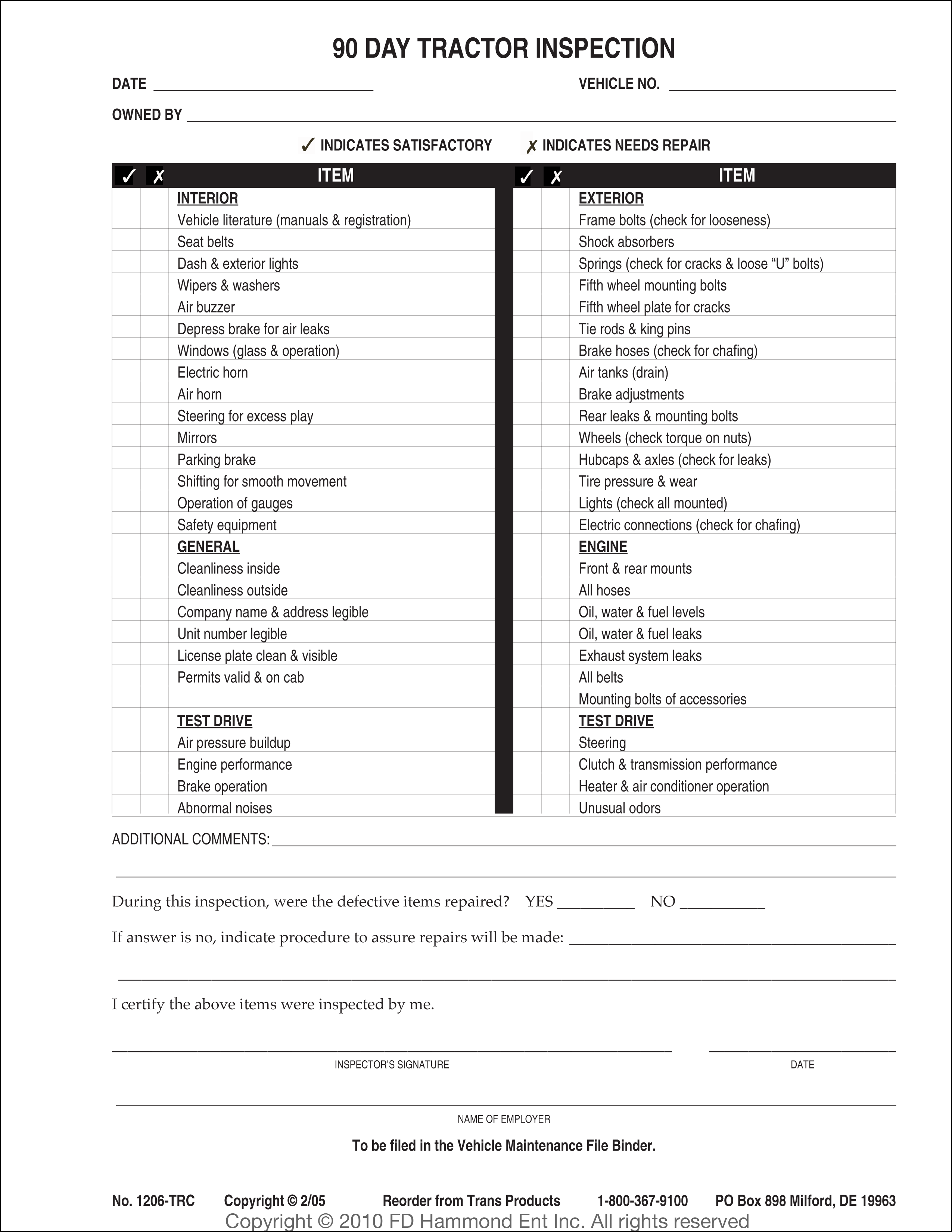 free-printable-dot-inspection-forms