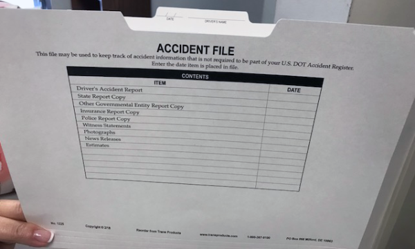 Accident File Folder