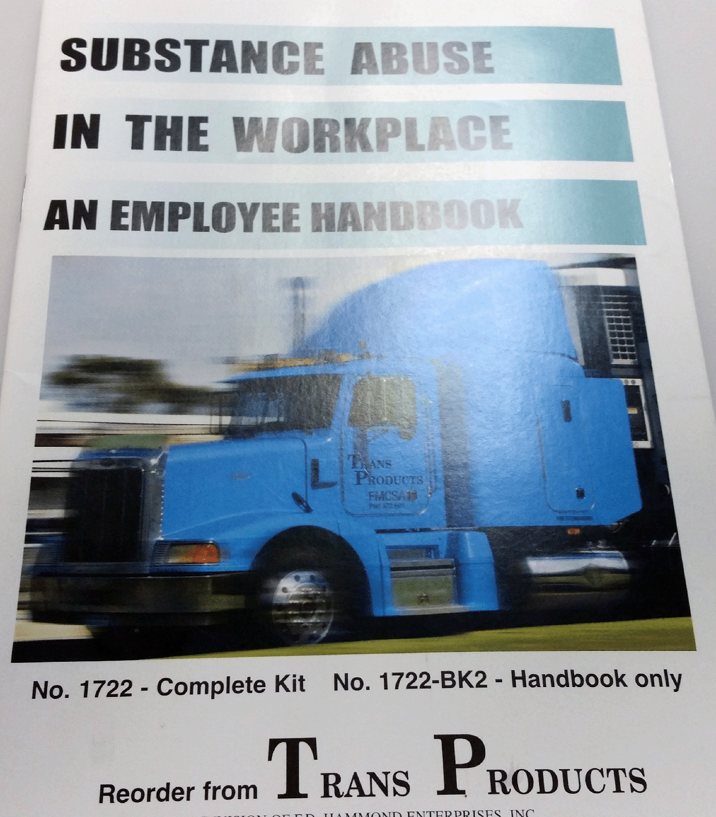 Substance Abuse In The Workplace Booklet – No. 1722-BK2