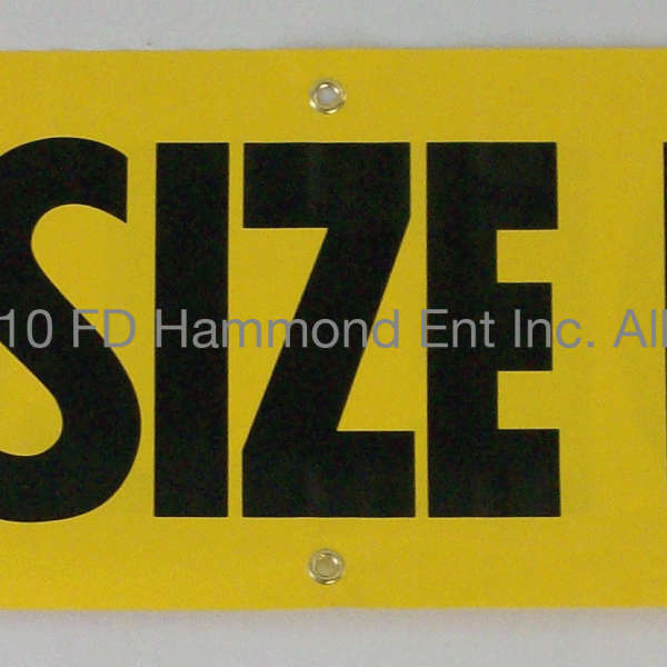 Oversize Load Vinyl Sign